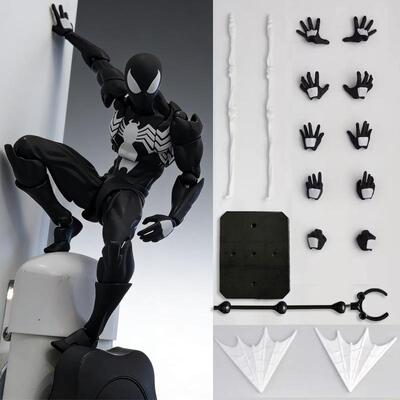 跨境黑色邻居共生体蜘蛛侠手办2.0毒液KO关节可动模型人偶玩具男