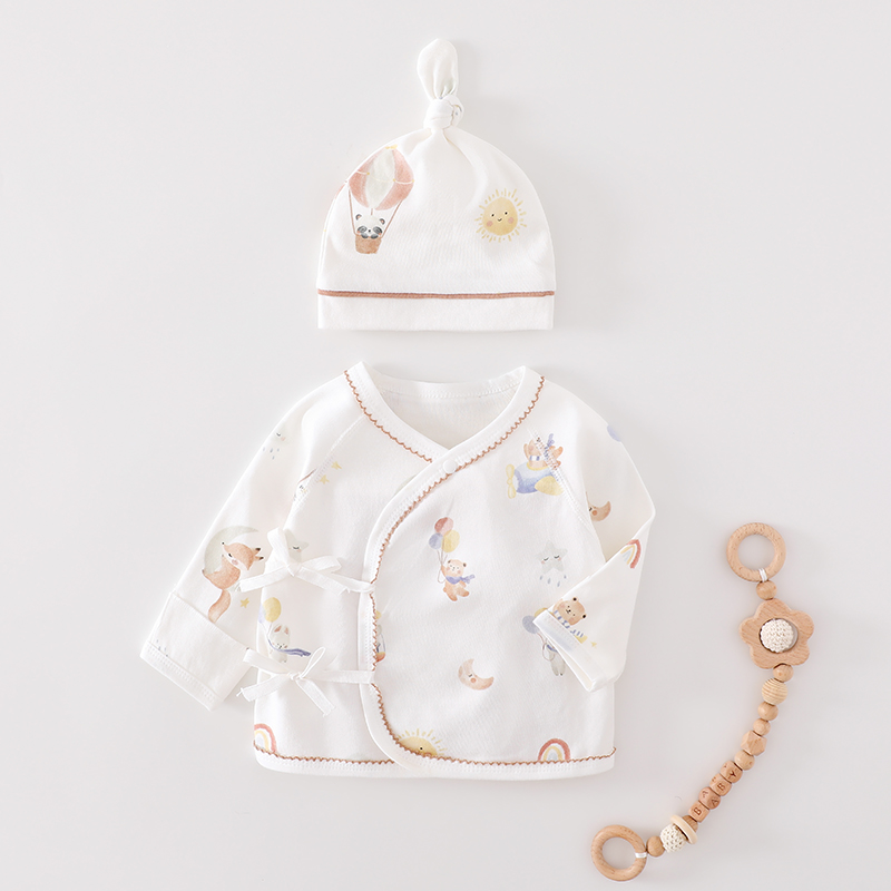 蓓茵可新生儿半背衣初生婴儿a类纯棉产房52码四季款59码宝宝衣服