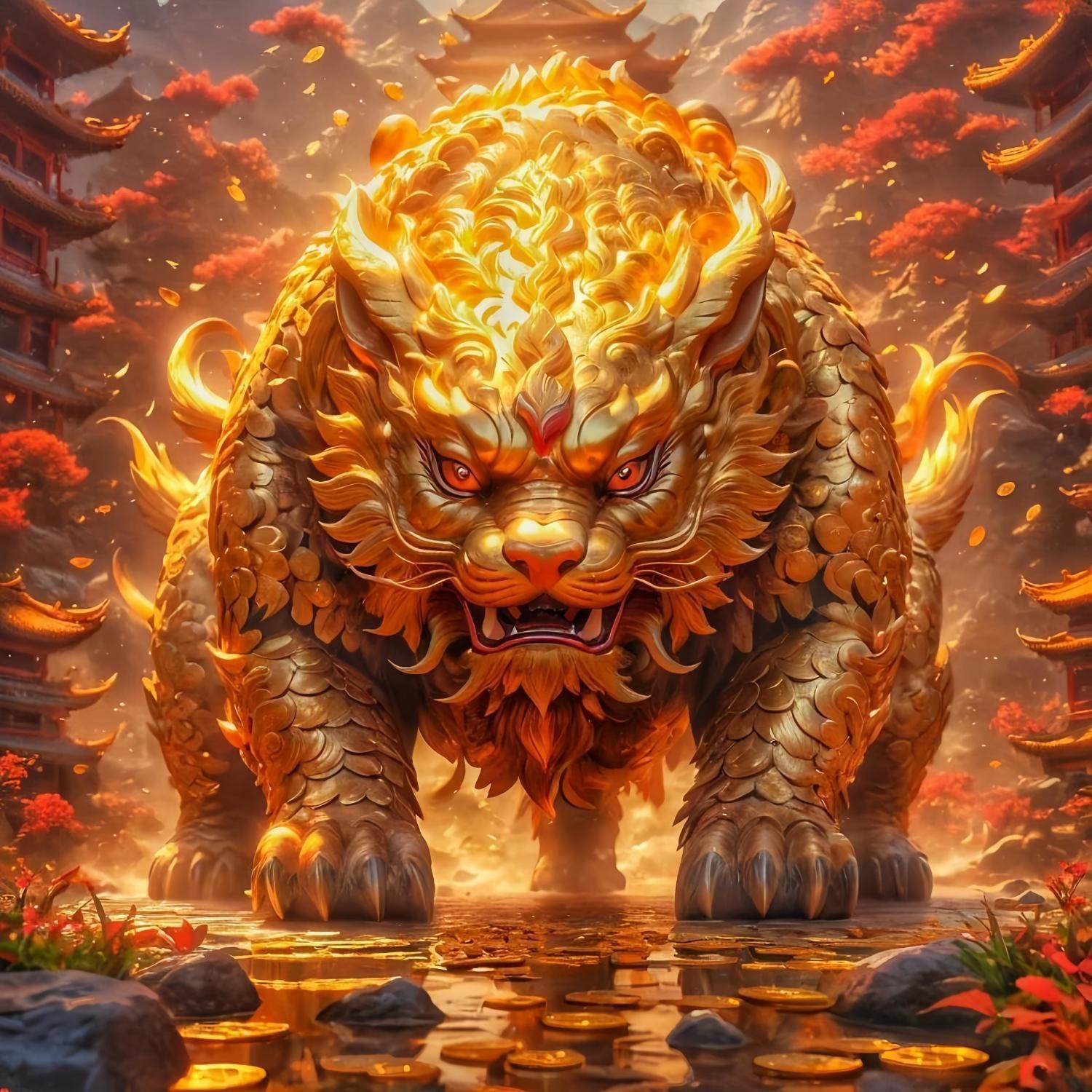 爆款霸气招财镇宅貔貅自粘墙贴画客厅卧室办公室茶室祥瑞图装饰画
