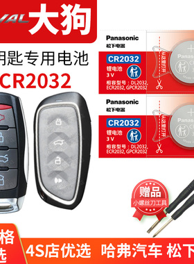 哈弗 大狗PLUS PHEV 汽车钥匙电池原装CR2032原厂遥控器纽扣电子2022新款24 长城haval哈佛1.5升 一代 二代