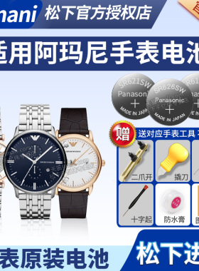 适用阿玛尼满天星摩天轮手表电池AR11453男女士石英EMPORIO ARMANI原装更换电子