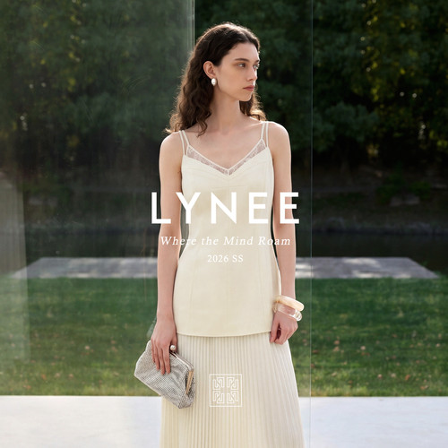 LYNEE浅夏蕾丝吊带连衣裙