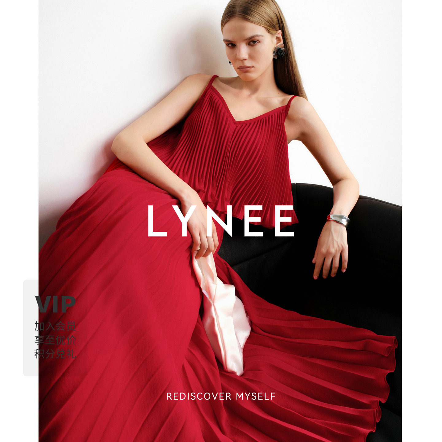 LYNEE秀场款假两件连衣裙图片