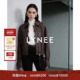 LYNEE 复古皮衣短外套上衣 新品 柏林印象 真皮短夹克女2025秋季