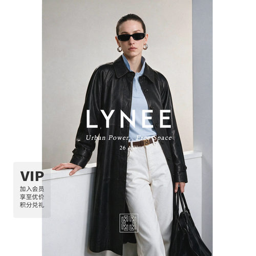 LYNEE金标暮序绵羊皮风衣女