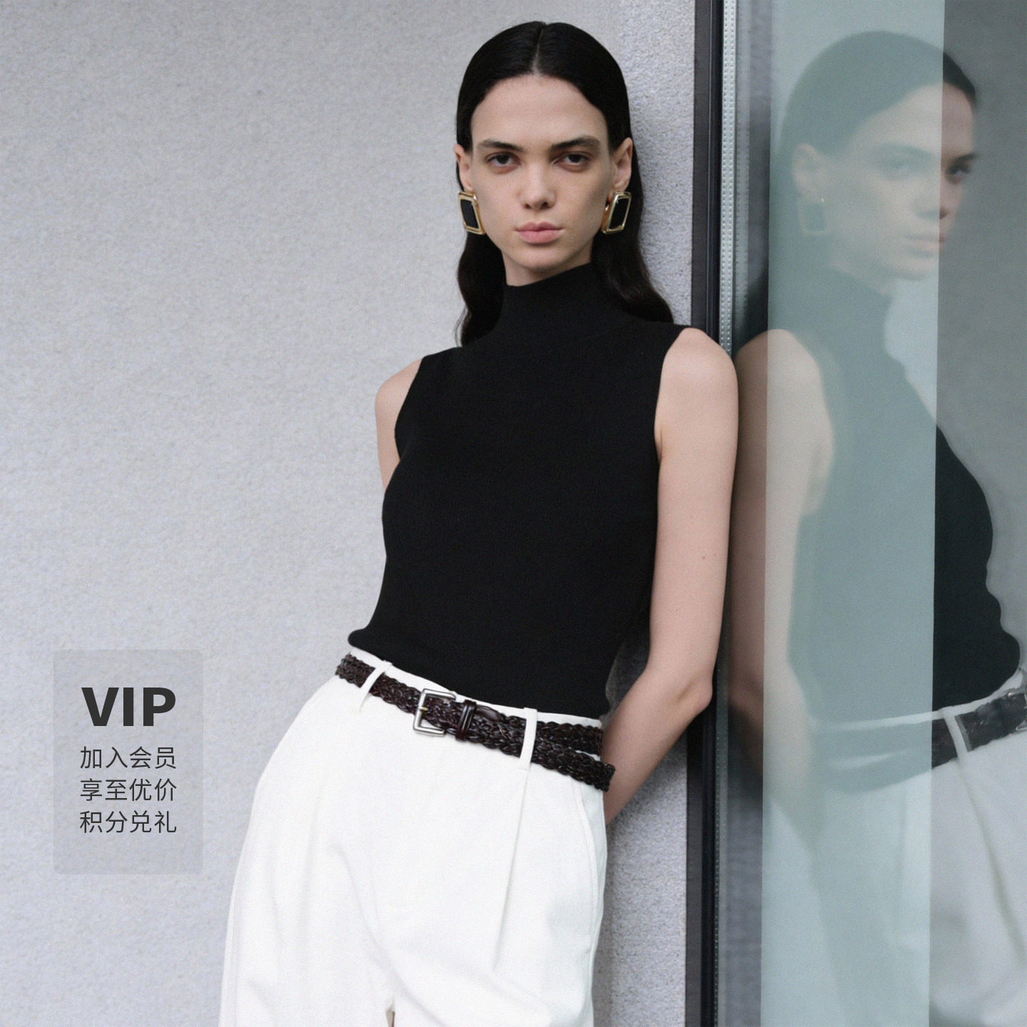 LYNEE【纹理焕新】无袖高领羊毛背心女百搭扬子纱内搭针织衫上衣