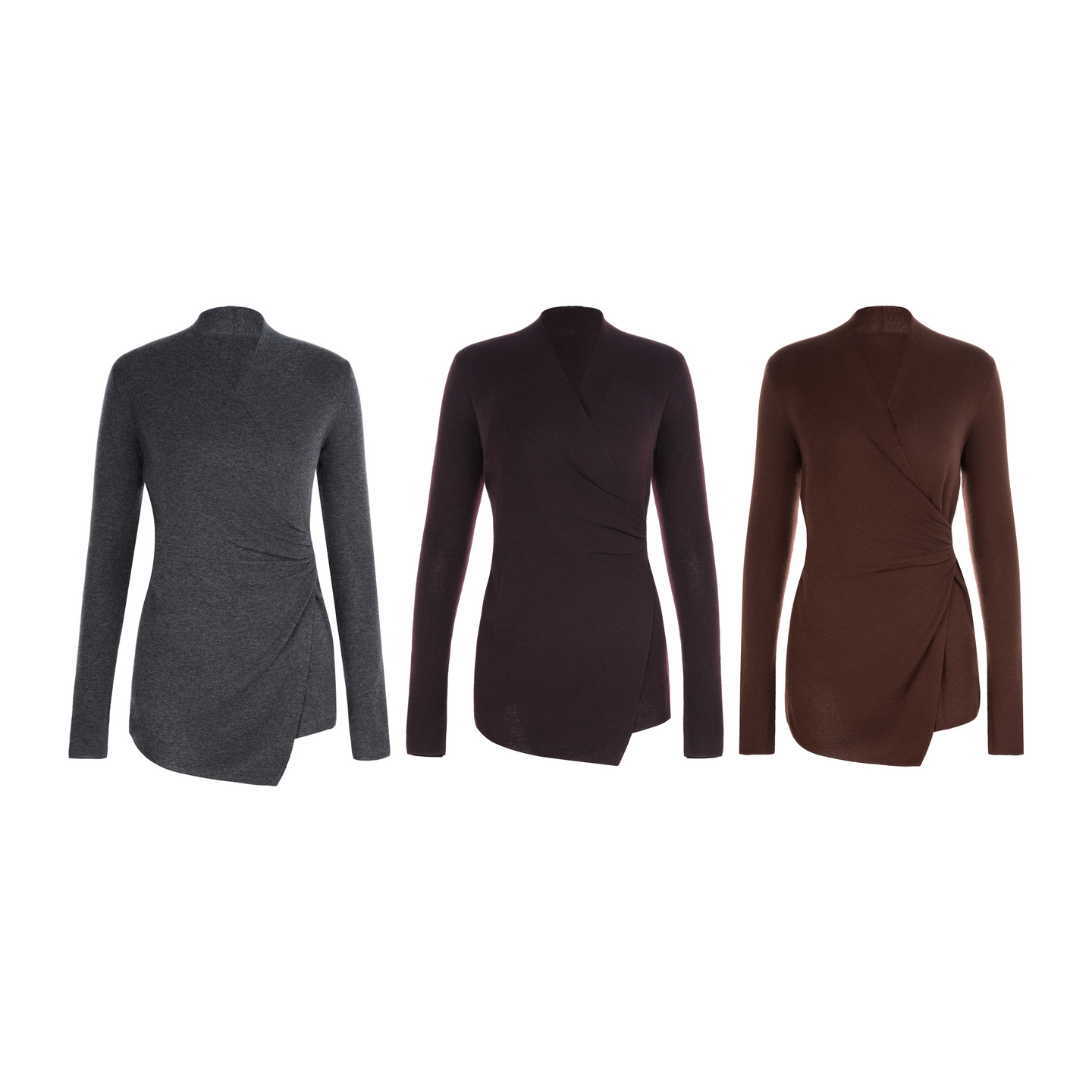 LYNEE 不规则v领羊毛毛衣女25秋冬设计感法式收腰显瘦针织上衣