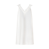 新款 LYNEE 叠穿蕾丝吊带上衣长款 夏季 述白 透感蕾丝吊带连衣裙