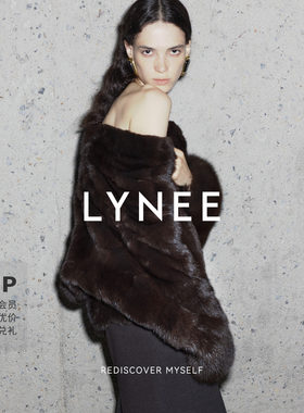 LYNEE【金标系列】巴黎暮色  黑金紫貂皮草大衣女高级感气质外套