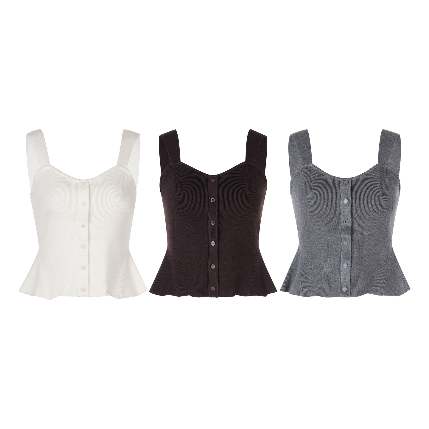 LYNEE【小蛮腰】复古方领针织背心女2025秋新款收腰显瘦内搭上衣