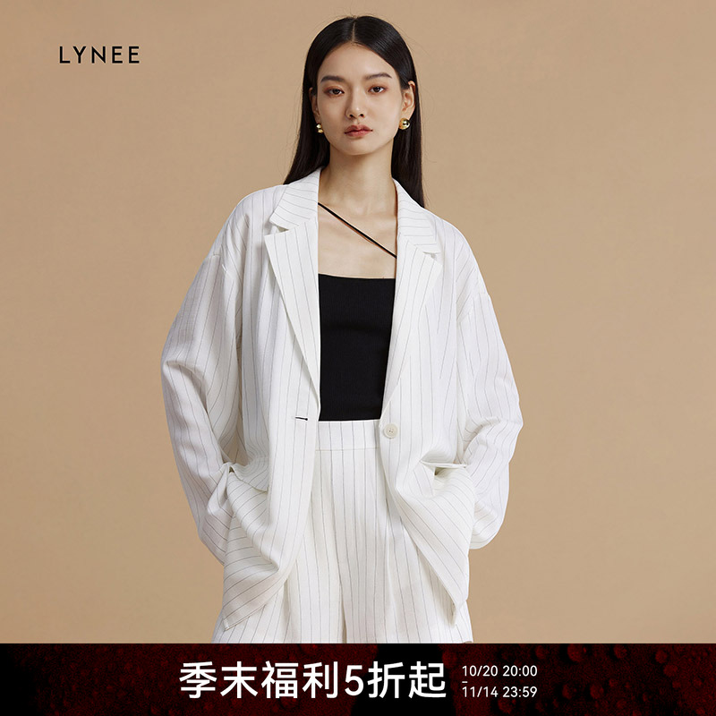 LYNEE条纹薄款西装套装女