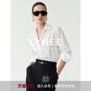 LYNEE【全场景衬衫】经典时髦百搭白衬衫女正肩通勤衬衣2026秋