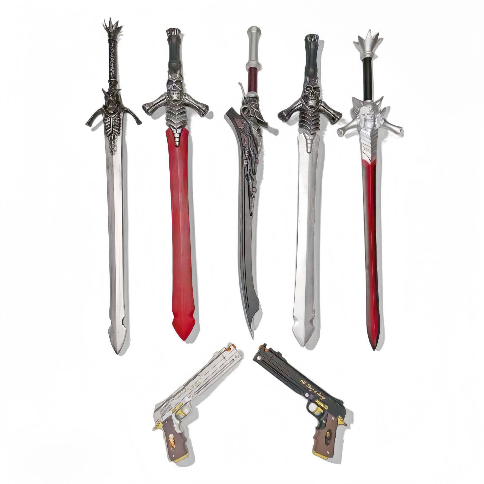 鬼泣5武器但丁叛逆之刃COSPLAY角色扮演PU道具万圣节儿童玩具