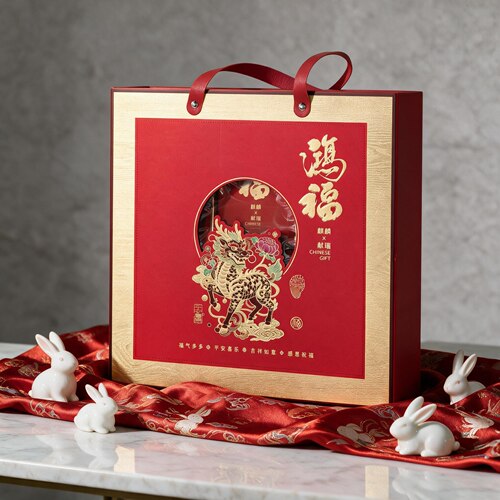 中秋月饼木纹礼盒印logo