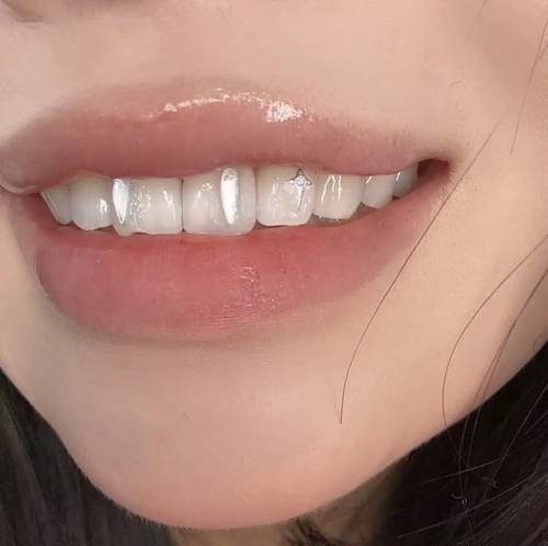 新款甜美牙钻自己粘天然宝石牙钻