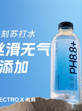 ELECTROX粒刻 pH8.8饮用天然苏打水整箱装碱性冷矿泉380mL