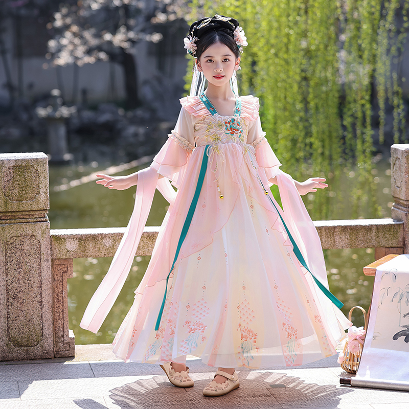 女童汉服新款夏季儿童古风演出服