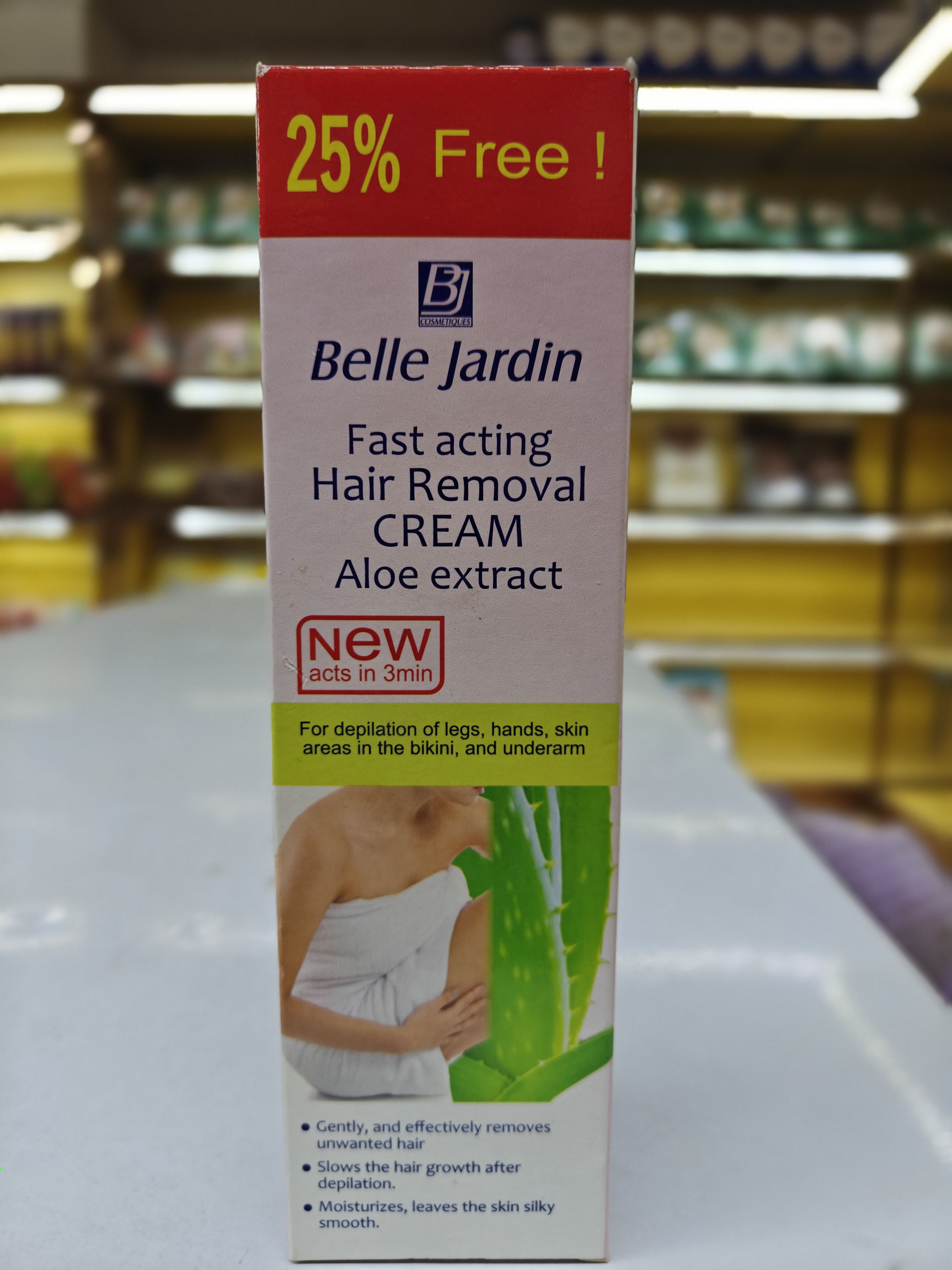 Belle Jardin佰丽查顿丝滑细嫩脱毛膏女腋下不留黑点男女通用