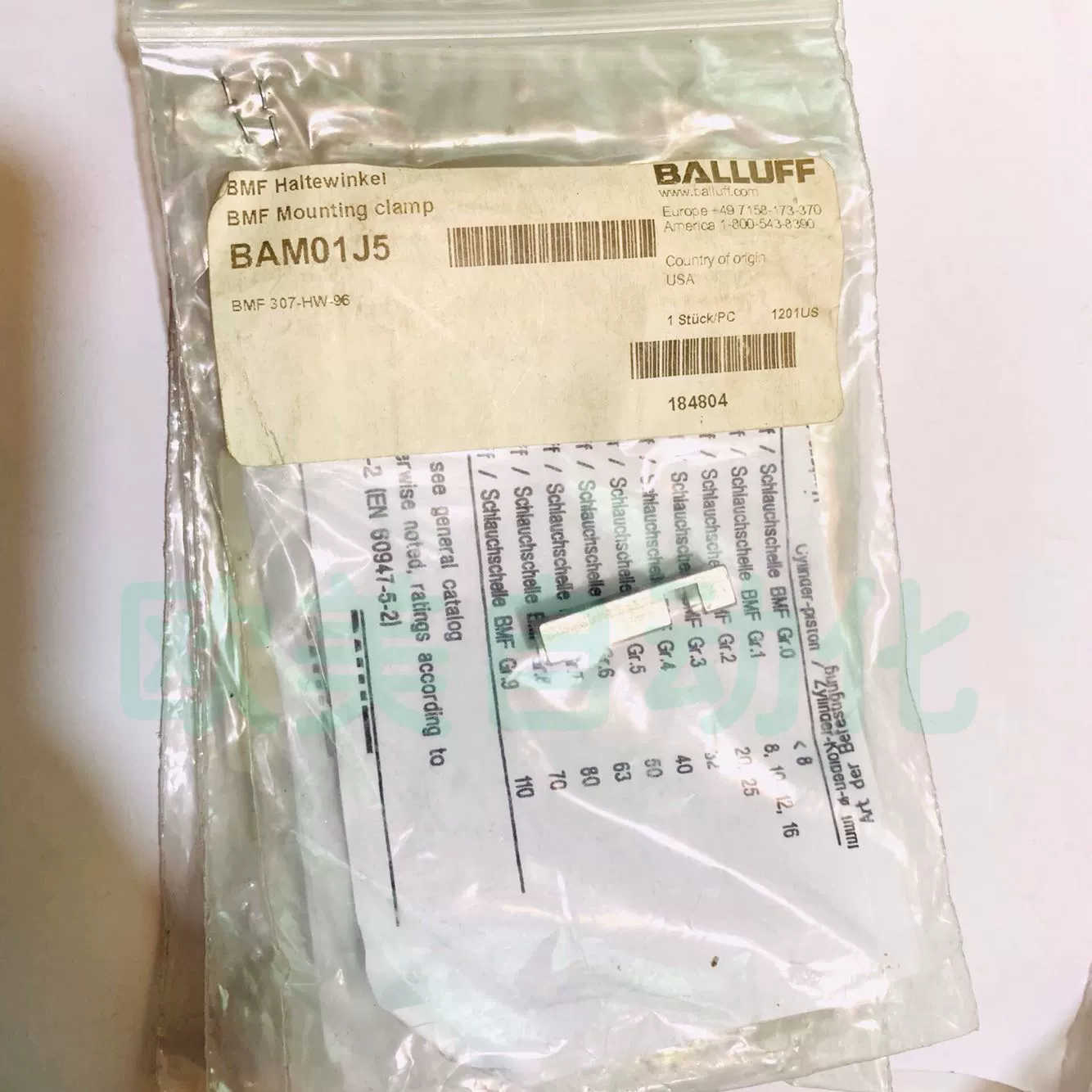 BALLUFF/巴鲁夫传器支架BAM01J5BMF307-HW-96