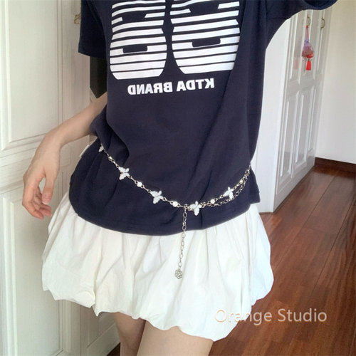 古早感辣妹蝴蝶链条腰链