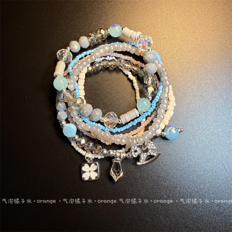 vintage清冷感多层叠戴串珠手链图片