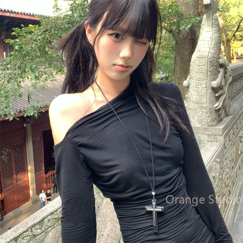 复古简约木质十字架项链