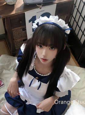 日系少女感蕾丝蝴蝶结发箍女可爱lolita女仆头箍甜美cos头饰发饰