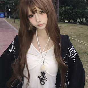 古早感亚文化辣妹音符项链日系甜酷毛球吉他长款颈链氛围感毛衣链