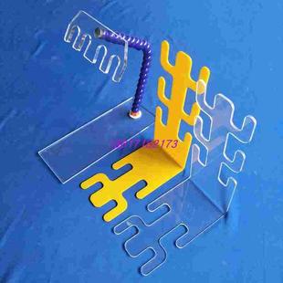 麻醉呼吸回路管路支架医院用螺纹管支架亚克力白色L型