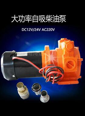 12V24V220V600瓦大流量橙色泵减速泵柴油泵电动泵减速马达