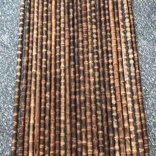 紫竹杆手工实心竹棍手把件鞭杆教鞭手拐杖登山杖烟杆炮台捞网M