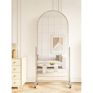 香港澳门 镜子全身穿衣镜显高显瘦可移动客厅卧室少落地镜女服 包邮