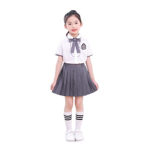 儿童英伦风校服中小学生大合唱诗歌朗诵演出服装幼儿园毕业照班服
