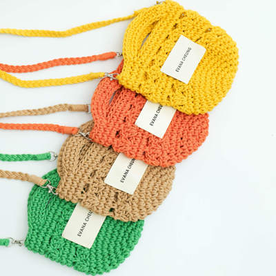 【正品】EvanaCheung澳洲设计师品牌【小胖墩系列】编织包