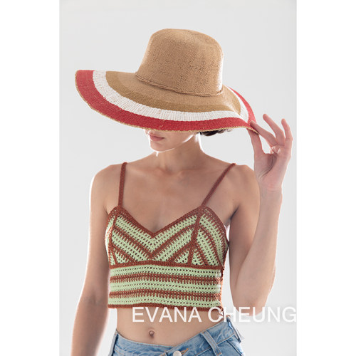 【正品】EvanaCheung澳洲设计师品牌【蝉月系列】草编帽