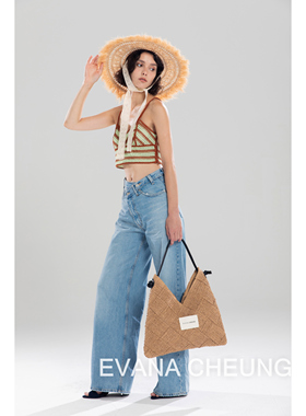 【正品】EvanaCheung澳洲设计师品牌【大溪地系列】手工编织包
