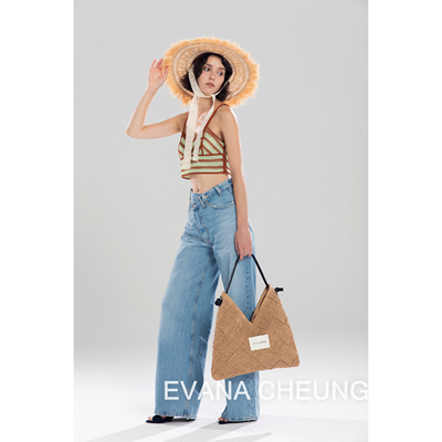 【正品】EvanaCheung澳洲设计师品牌【大溪地系列】手工编织包