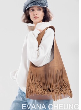 【正品】澳洲设计品牌EvanaCheung 【HILi系列】大号纯皮流苏包N+