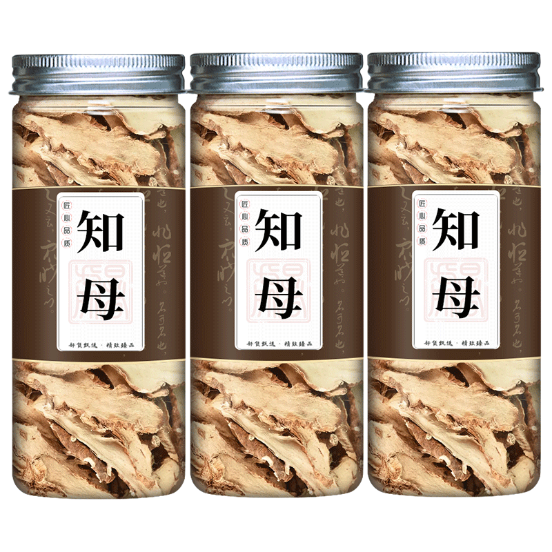 3罐知母中药材正品野生蚳母