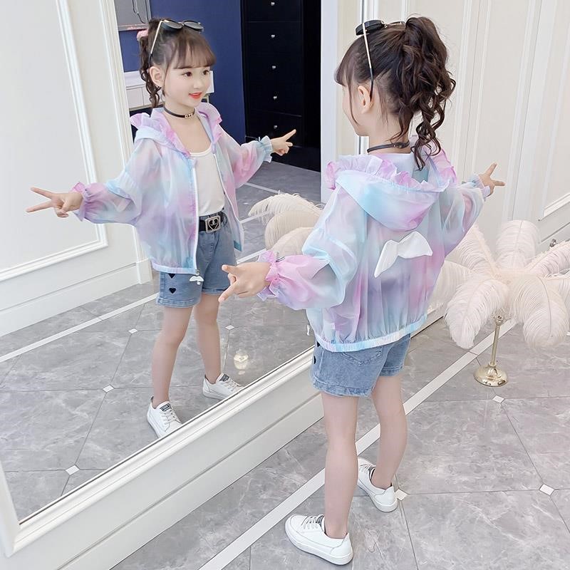 女童夏季薄款防晒衣2024冰丝