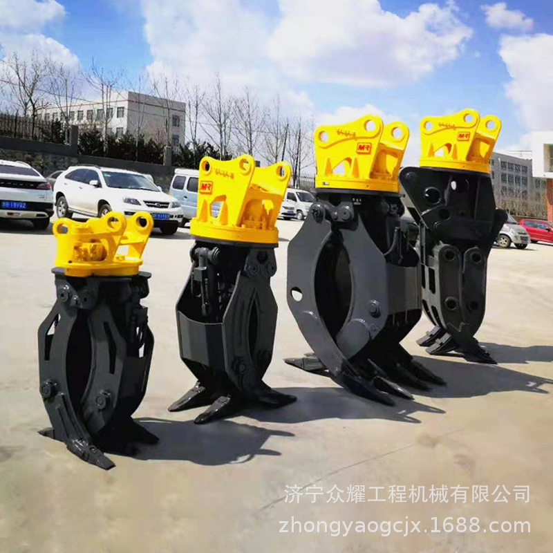 旋转抓木机  75挖机夹木器      抓木器旋转