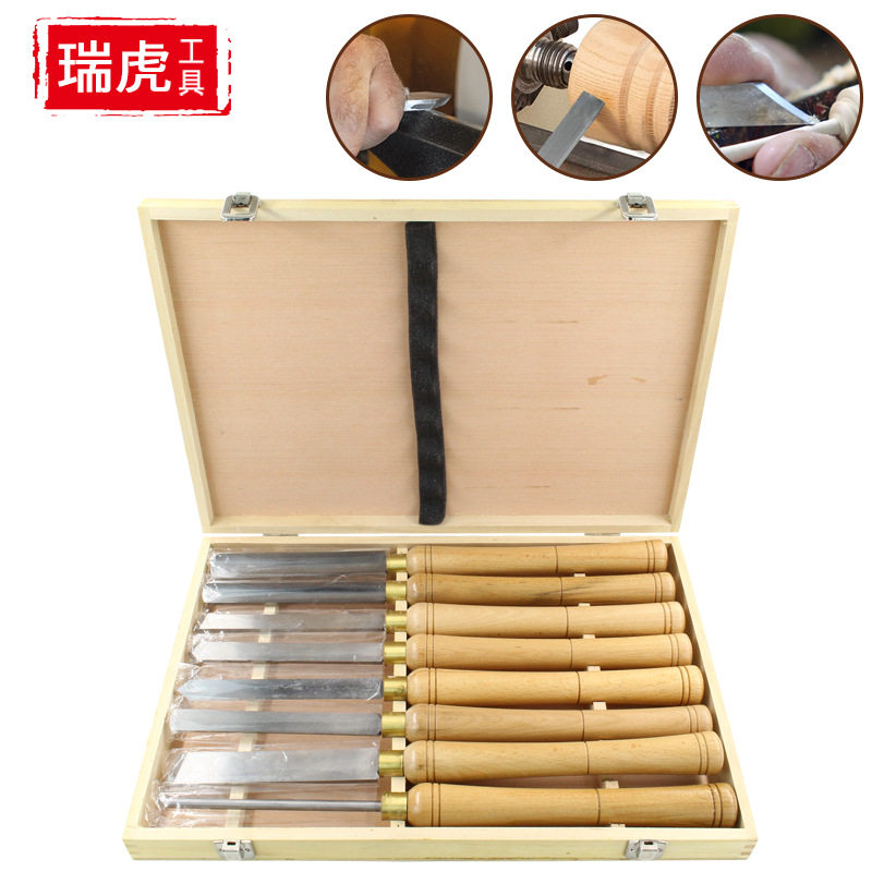 木工车刀套装高速钢手持式佛珠修圆刀 半圆刀车床刀加长木旋车刀