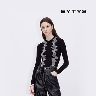 特价 春季 5折 Emery潮流波浪紧身针织衫 男女同款 EYTYS针织衫