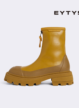 EYTYS工装靴Aquari潮流方头厚底马丁靴 春季男女同款