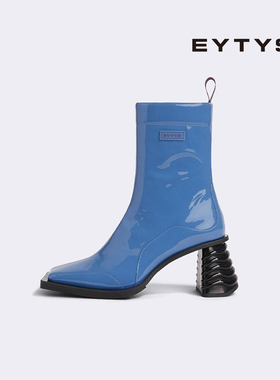 【特价5折】EYTYS高跟靴Gaia潮流亮面拉链皮革高跟靴 春季女款