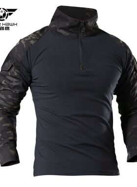 Men Outdoor Tactical Military T-Shirts Camouflage Long Sleev