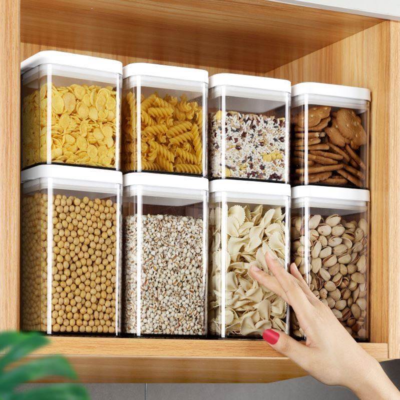 Dry Food Storage Box Containers Kitchen Noodles Sealed Jars