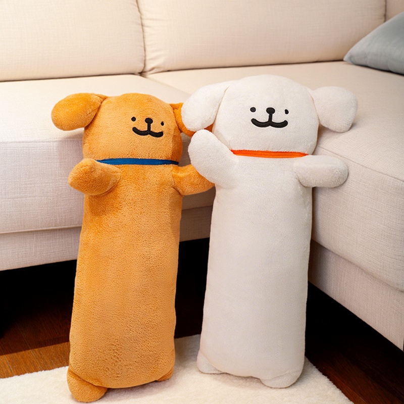 可爱线条小狗毛绒玩偶宿舍靠枕