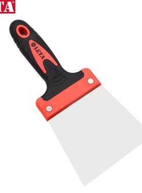 勒塔LETA油灰刀100mm不锈钢铲刀铁板清洁刮刀抹灰腻子刀LT-ST071