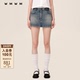 气质复古A字水洗牛仔半裙短裙 WMWM 秋冬休闲设计感时尚